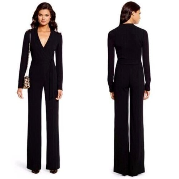 Diane Von Furstenberg Margot Wrap Jumpsuit